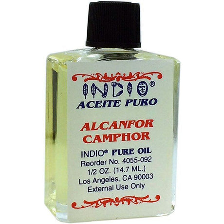 1/2 oz Indio Pure Fragranced Oil - Camphor - Magick Magick.com