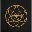 12" x 12" Printed Cotton Crystal Grid - Seed of Life - Magick Magick.com