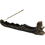 12.5" Polyresin Incense Holder - Fairy with Sphere - Magick Magick.com