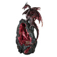 13.25" Copper Dragon Geode Backflow Incense Burner with LED Light - Magick Magick.com