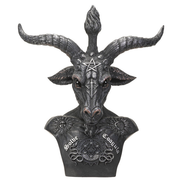 13.5" Baphomet Bust Statue - Magick Magick.com