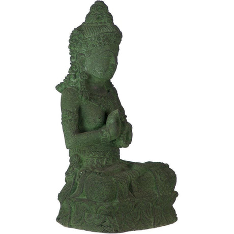 13.5" Volcanic Stone Statue - Tara - Green - Magick Magick.com