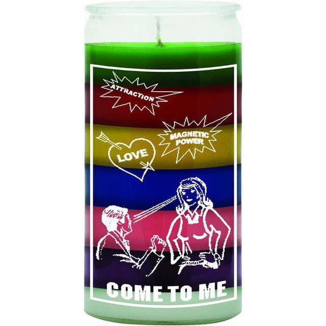 14 Day Glass Candle Come to Me - 7 Colors - Magick Magick.com