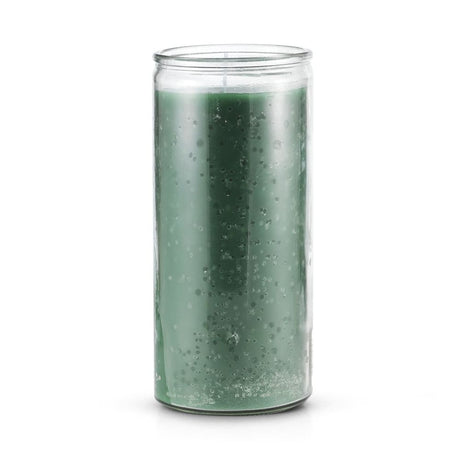 14 Day Glass Candle Plain - Green - Magick Magick.com