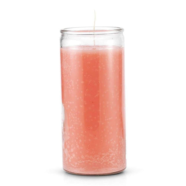 14 Day Glass Candle Plain - Pink - Magick Magick.com