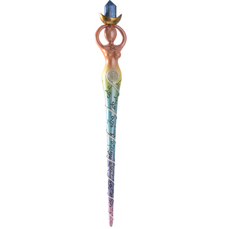 14" Mystical Wand - Spiral Goddess - Magick Magick.com