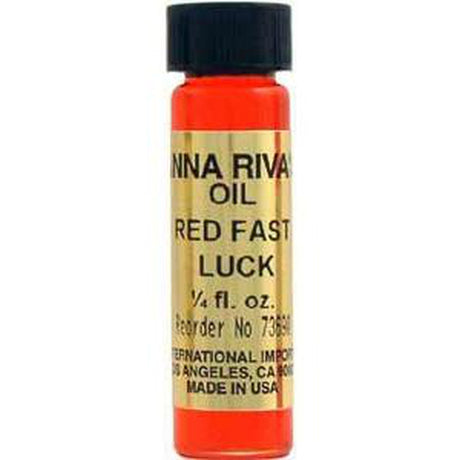 1/4 oz Anna Riva Oil Red Fast Luck - Magick Magick.com