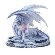 15.5" Fairy Statue - Winter Fairy with Dragon - Magick Magick.com