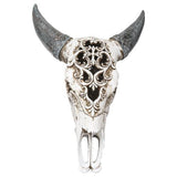 18" Carved Bison Skull Statue - Magick Magick.com