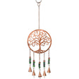 18.75" Brass Bell Chime - Copper Metal Tree of Life - Magick Magick.com