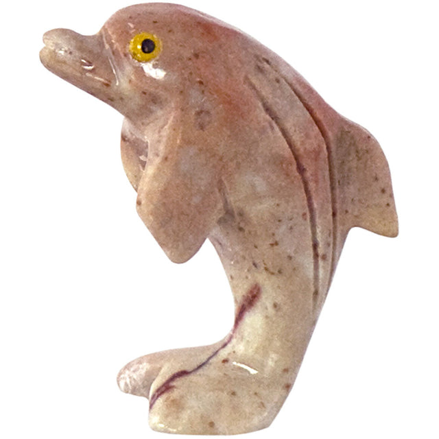 1.25" Dolomite Spirit Animal Carving - Dolphin - Magick Magick.com