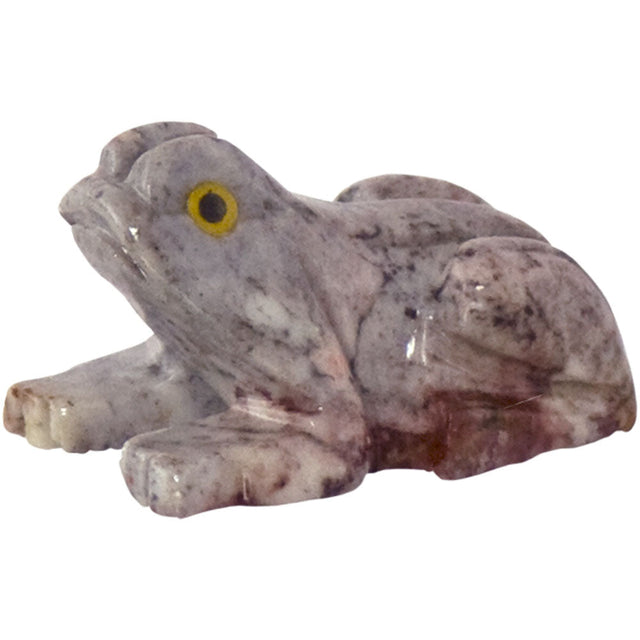 1.25" Dolomite Spirit Animal Carving - Frog - Magick Magick.com