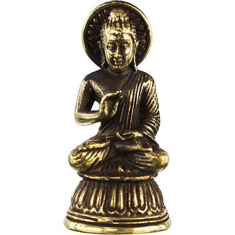 1.3" Mini Brass Figurine - Chakra Buddha (Pack of 3) - Magick Magick.com