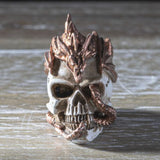 1.5" Miniature Skull Statue - Dragon Keeper - Magick Magick.com