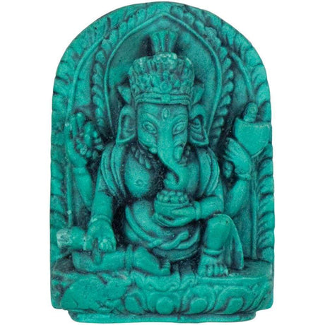 1.5" Turquoise Figurine - Ganesha - Magick Magick.com
