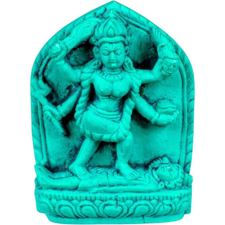 1.5" Turquoise Figurine - Kali - Magick Magick.com