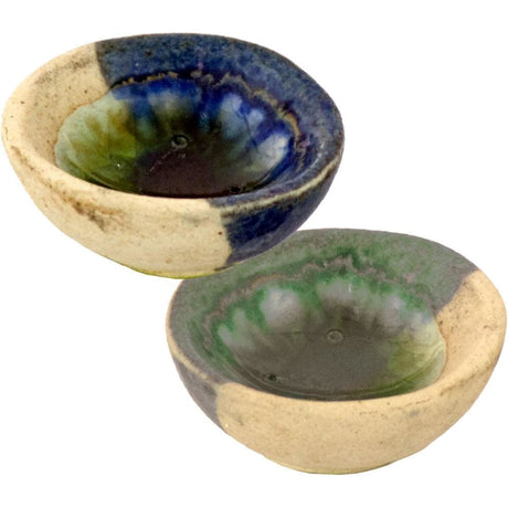 1.75" Ceramic Cone Incense Burner - Bowls Assorted (Pack of 6) - Magick Magick.com