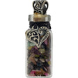 1.75" Gemstone Chip Bottle Necklace - Tourmaline with Heart - Magick Magick.com