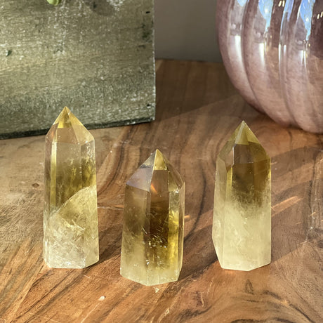 2-3" Gemstone Obelisk - Lemon Topaz - Magick Magick.com