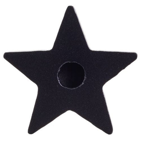 2" Black Star Spell Candle Holder - Magick Magick.com