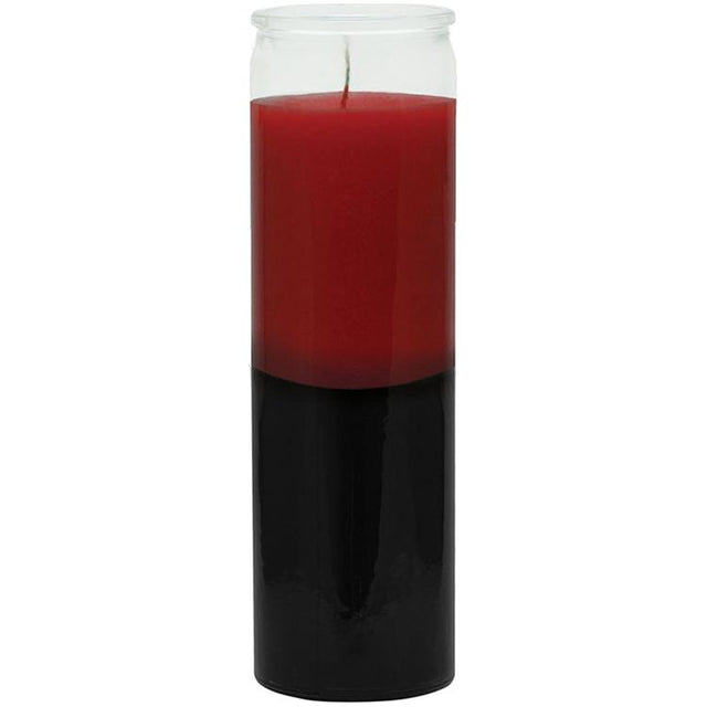 2 Color 7-Day Red/ Black Jar Candle - Magick Magick.com