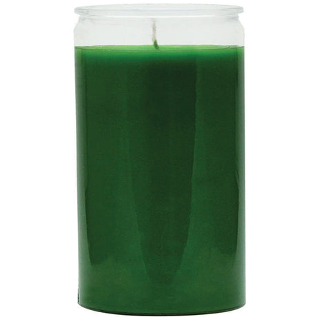 2 Day Plain Glass Candle - Green - Magick Magick.com