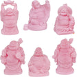 2" Frosted Acrylic Feng Shui Figurines - Buddha - Pink (Set of 6) - Magick Magick.com