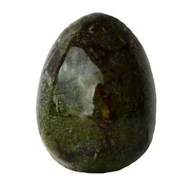 2" Gemstone Carved Egg - Dragon Blood Jasper - Magick Magick.com