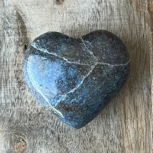 2" Puffed Gemstone Heart - Ruby with Kyanite - Magick Magick.com