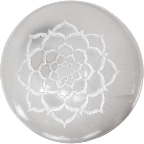 2" Selenite Sphere - Lotus - Magick Magick.com