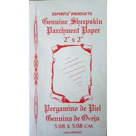 2" x 2" Sheep Skin Parchment Paper - Magick Magick.com