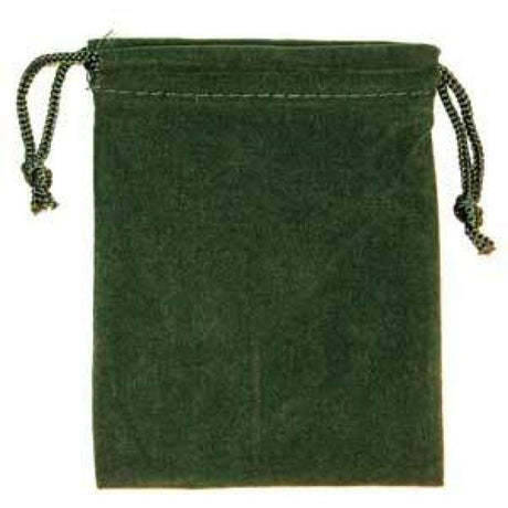 2" x 2.5" Unlined Velvet Bag - Green - Magick Magick.com