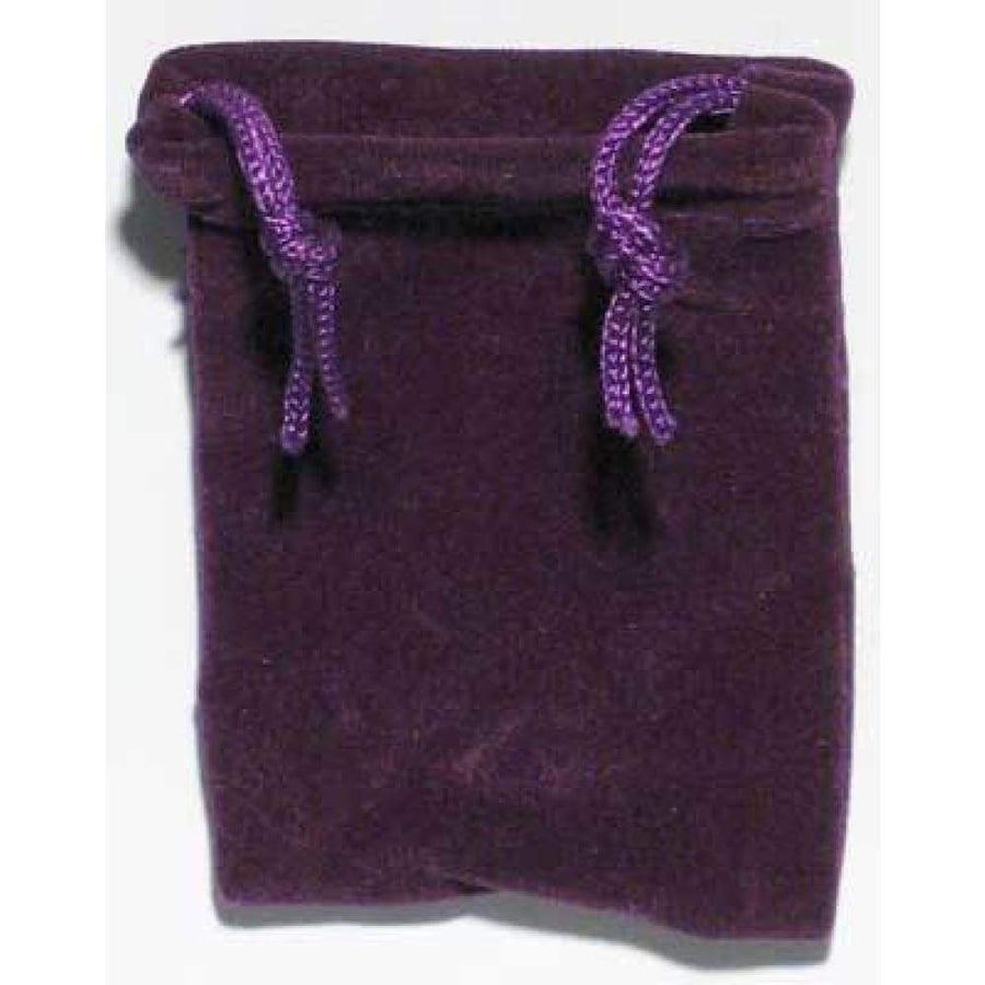 2" x 2.5" Unlined Velvet Bag - Purple - Magick Magick.com