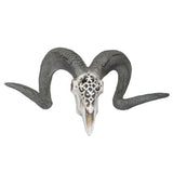 20" Carved Ram Skull Statue - Magick Magick.com