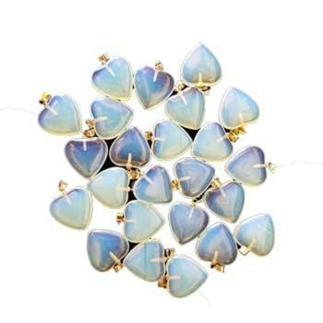 20 mm Opalite Heart Pendant - Magick Magick.com