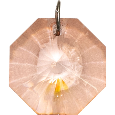 20 mm Prism Crystal - Faceted Octagon Peach - Magick Magick.com