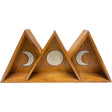 20.5" Wood Altar Shelf - Triple Moon - Magick Magick.com