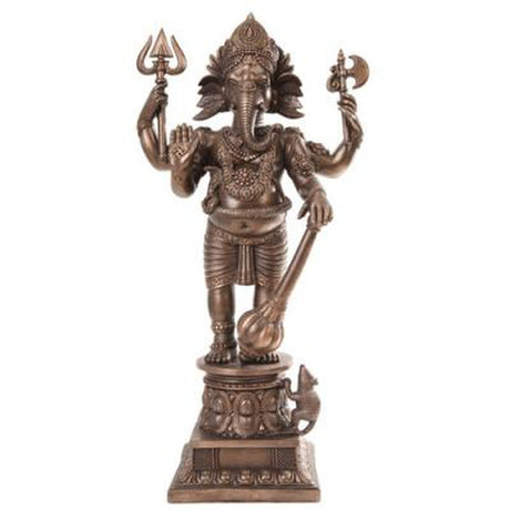 21.25" Hindu Statue - Ganesha in Bronze - Magick Magick.com