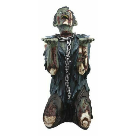 22.5" Begging Chained Walking Undead Zombie Side Table With Glass - Magick Magick.com