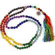 24" Mala Prayer Beads - Lotus Chakras Gemstones - Magick Magick.com