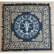 24" Satin Altar Cloth - Goddess Wicca Calendar on Black & Gold - Magick Magick.com