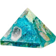 25-35 mm Gemstone Pyramid - Chrysacolla - Magick Magick.com