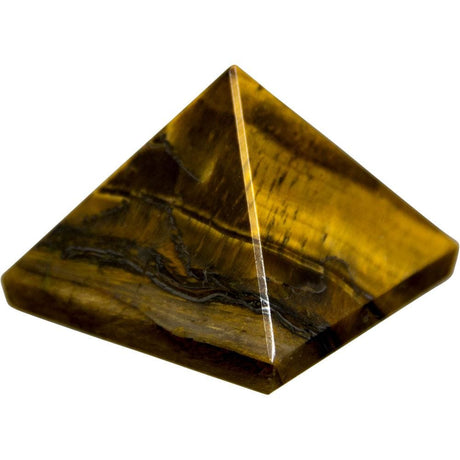 25-35 mm Gemstone Pyramid - Tiger Eye - Magick Magick.com