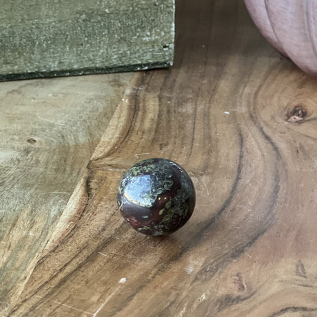 25 mm Gemstone Sphere - Dragon Bloodstone - Magick Magick.com