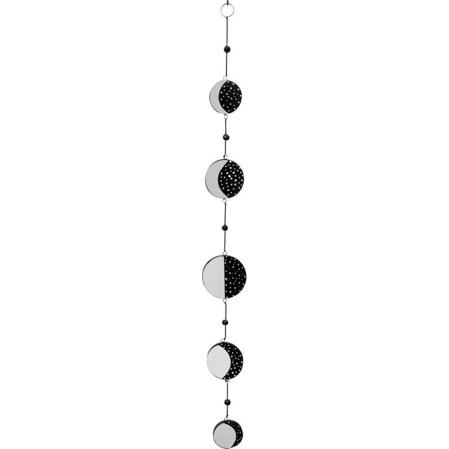 26" Moon Phases with Mirrors Hanging String - Magick Magick.com