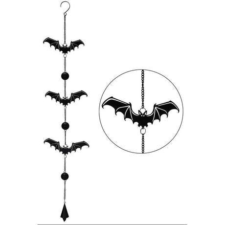 27" Gothic Bats Hanging String - Magick Magick.com