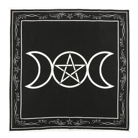 27.5" Altar Cloth - Triple Moon - Magick Magick.com
