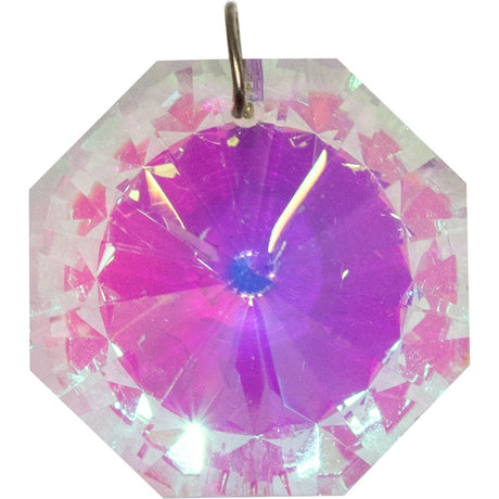 28 mm Prism Crystal - Faceted Octagon AB - Magick Magick.com