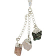 2.25" Gemstone Pendant - Love - Emerald, Pink Tourmaline, Rose Quartz - Magick Magick.com
