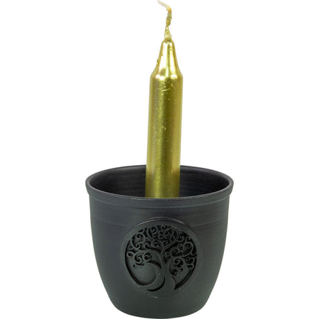2.5" Cast Iron Chime Candle Holder - Tree of Life - Magick Magick.com